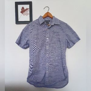Mini Pinstripe Short Sleeve Button Down